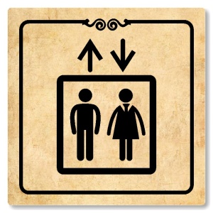 Výtah, 148x148mm, pergamen, Texas